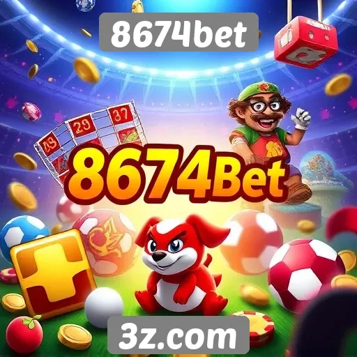 Variedade de jogos disponíveis na plataforma 8674bet